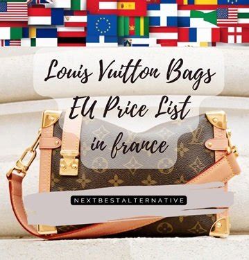 louis vuitton europe price list 2023|louis vuitton europe website store.